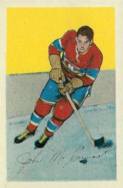 1952 Parkhurst John McCormack #15 Hockey Card