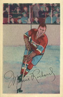 1952 Parkhurst Maurice Richard #1 Hockey Card