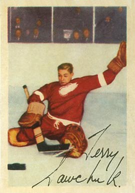 1953 Parkhurst Terry Sawchuk #46 Hockey Card