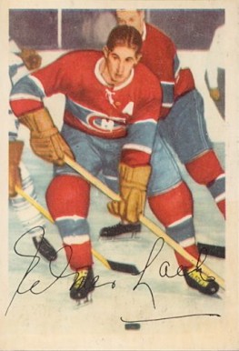 1953 Parkhurst Elmer Lach #31 Hockey Card