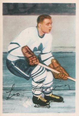 1953 Parkhurst Leo Boivin #6 Hockey Card