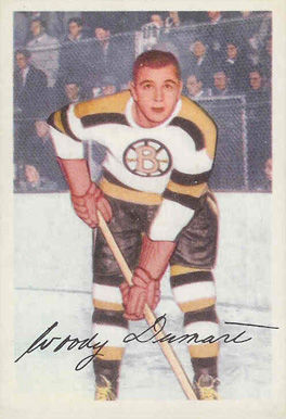 1953 Parkhurst Woody Dumart #96 Hockey Card