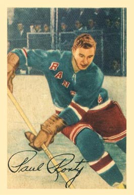 1953 Parkhurst Paul Ronte #63 Hockey Card