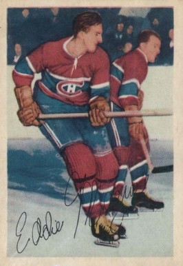 1953 Parkhurst Eddie Mazur #20 Hockey Card