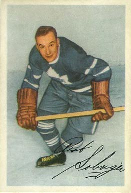 1953 Parkhurst Bob Solinger #16 Hockey Card