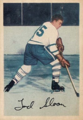 1953 Parkhurst Tod Sloan #5 Hockey Card