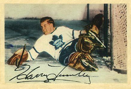 1953 Parkhurst Harry Lumley #1 Hockey Card
