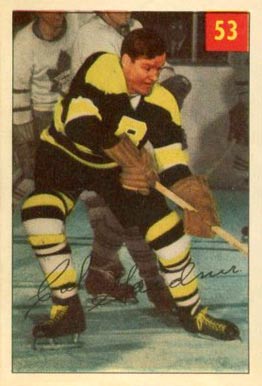 1954 Parkhurst Cal Gardner #53 Hockey Card