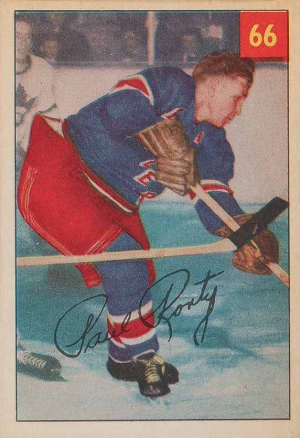 1954 Parkhurst Paul Ronty #66 Hockey Card