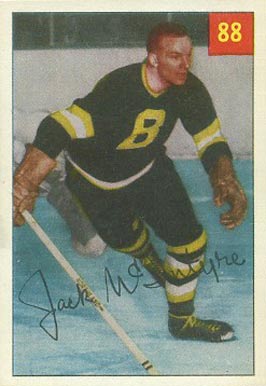 1954 Parkhurst Jack Mcintyre #88 Hockey Card