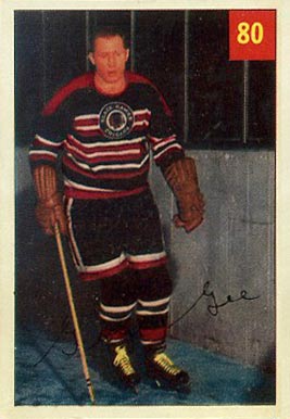 1954 Parkhurst George Gee #80 Hockey Card