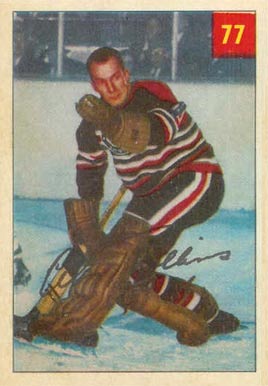 1954 Parkhurst Al Rollins #77 Hockey Card