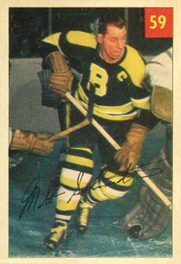 1954 Parkhurst Milt Schmidt #59 Hockey Card