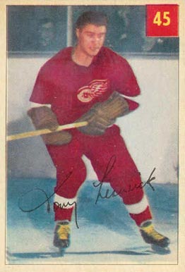 1954 Parkhurst Tony Leswick #45 Hockey Card