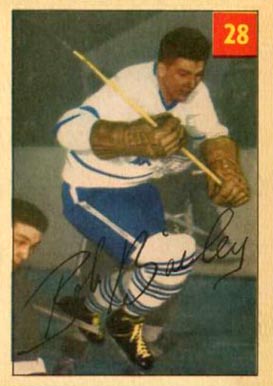 1954 Parkhurst Bob Bailey #28 Hockey Card