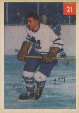1954 Parkhurst Rudy Migay #21 Hockey Card