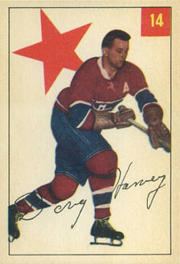 1954 Parkhurst Doug Harvey #14 Hockey Card