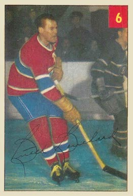 1954 Parkhurst Butch Bouchard #6 Hockey Card