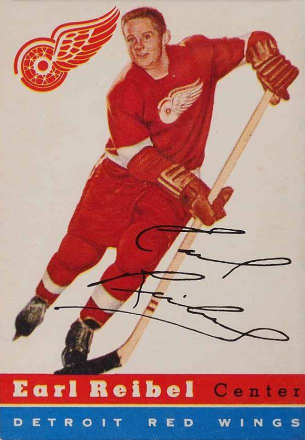 1954 Topps Earl Reibel #52 Hockey Card