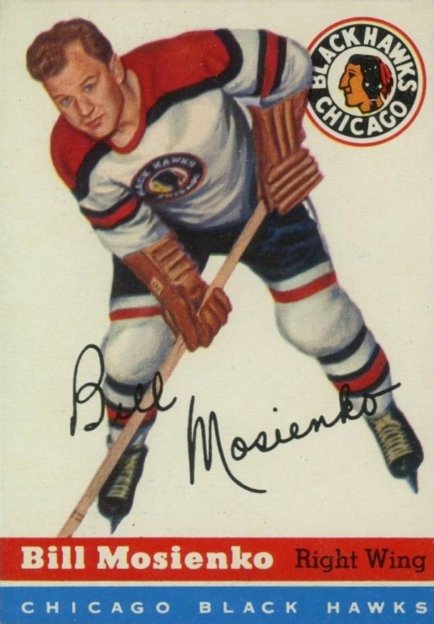 1954 Topps Bill Mosienko #54 Hockey Card