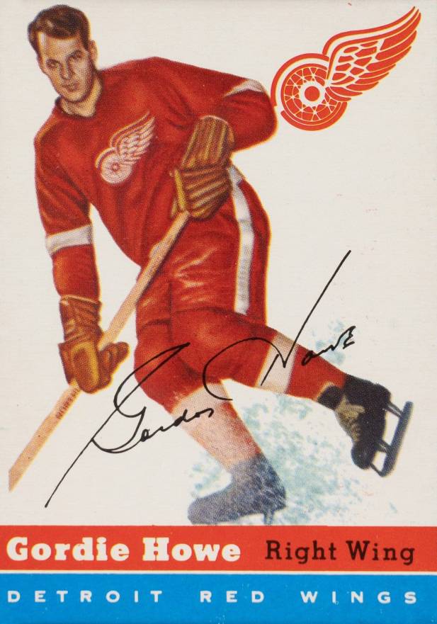 1954 Topps Gordie Howe #8 Hockey Card