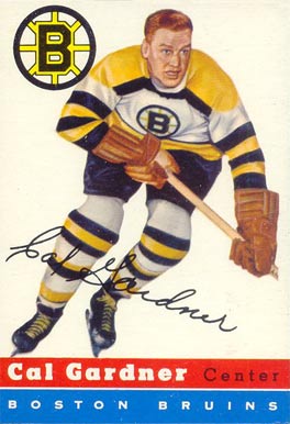 1954 Topps Cal Gardner #47 Hockey Card