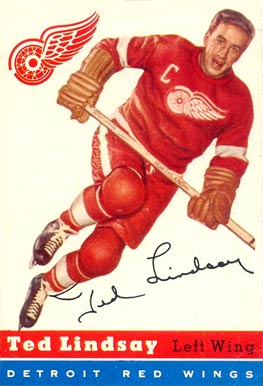 1954 Topps Ted Lindsay #51 Hockey Card