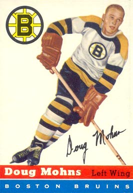 1954 Topps Doug Mohns #18 Hockey Card