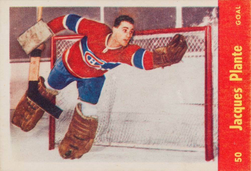 1955 Parkhurst Jacques Plante #50 Hockey Card