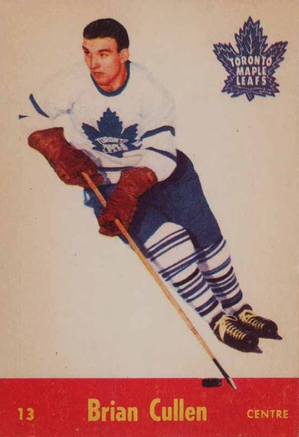 1955 Parkhurst Brian Cullen #13 Hockey Card