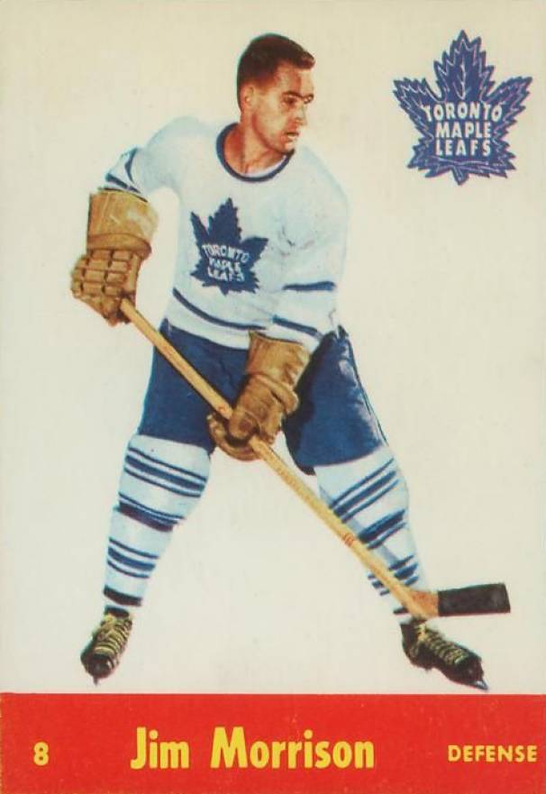 1955 Parkhurst Jim Morrison #8 Hockey Card