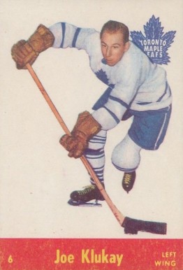 1955 Parkhurst Joe Klukay #6 Hockey Card