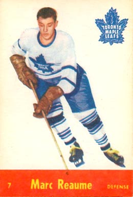 1955 Parkhurst Marc Reaume #7 Hockey Card