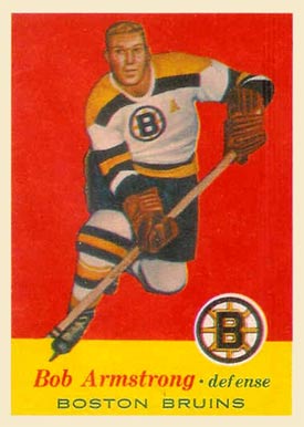 1957 Topps Bob Armstrong #3 Hockey Card