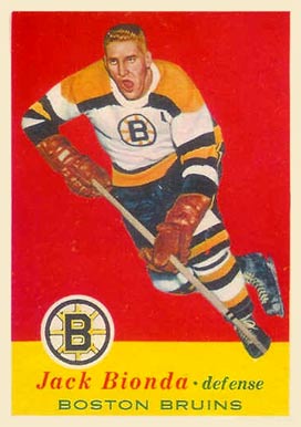 1957 Topps Jack Bionda #2 Hockey Card