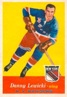 1957 Topps Danny Lewicki #61 Hockey Card