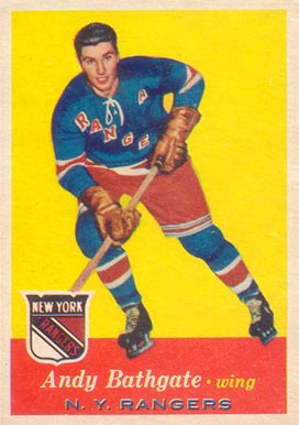 1957 Topps Andy Bathgate #60 Hockey Card