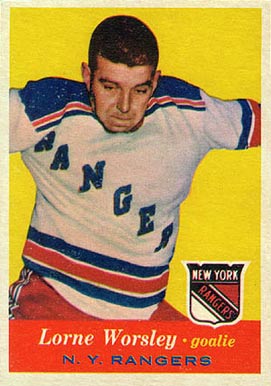 1957 Topps Lorne Worsley #53 Hockey Card