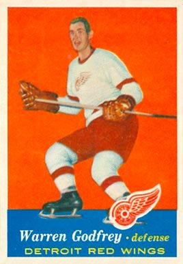 1957 Topps Warren Godfrey #41 Hockey Card