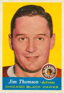 1957 Topps Jim Thomson #23 Hockey Card