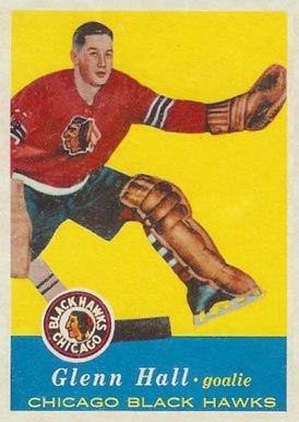 1957 Topps Glenn Hall #20 Hockey Card