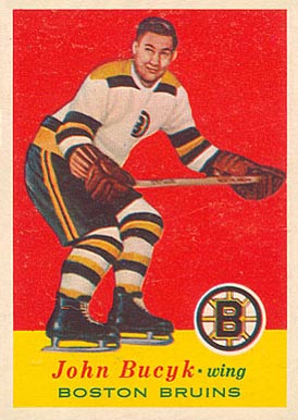1957 Topps Johnny Bucyk #10 Hockey Card