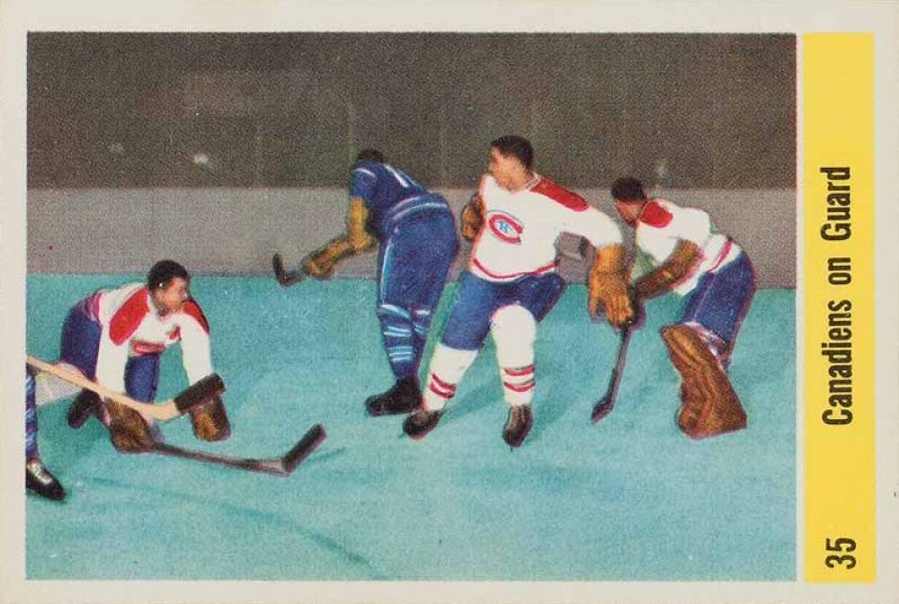 1958 Parkhurst Canadiens On Guard #35 Hockey Card