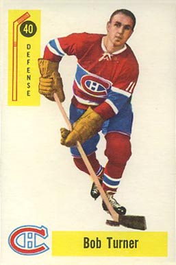 1958 Parkhurst Bob Turner #40 Hockey Card