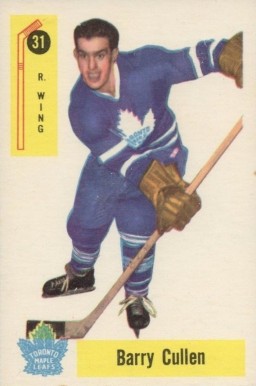 1958 Parkhurst Barry Cullen #31 Hockey Card