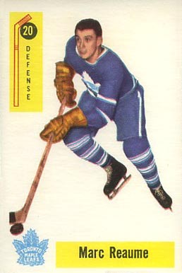 1958 Parkhurst Marc Reaume #20 Hockey Card