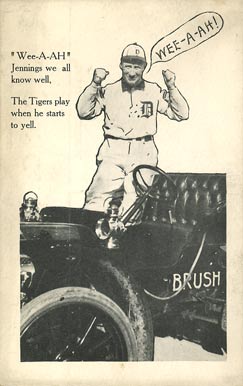 1908 Brush Detroit Tigers Postcards Hughie Jennings # Baseball Card