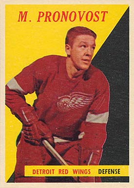 1958 Topps M. Pronovost #24 Hockey Card