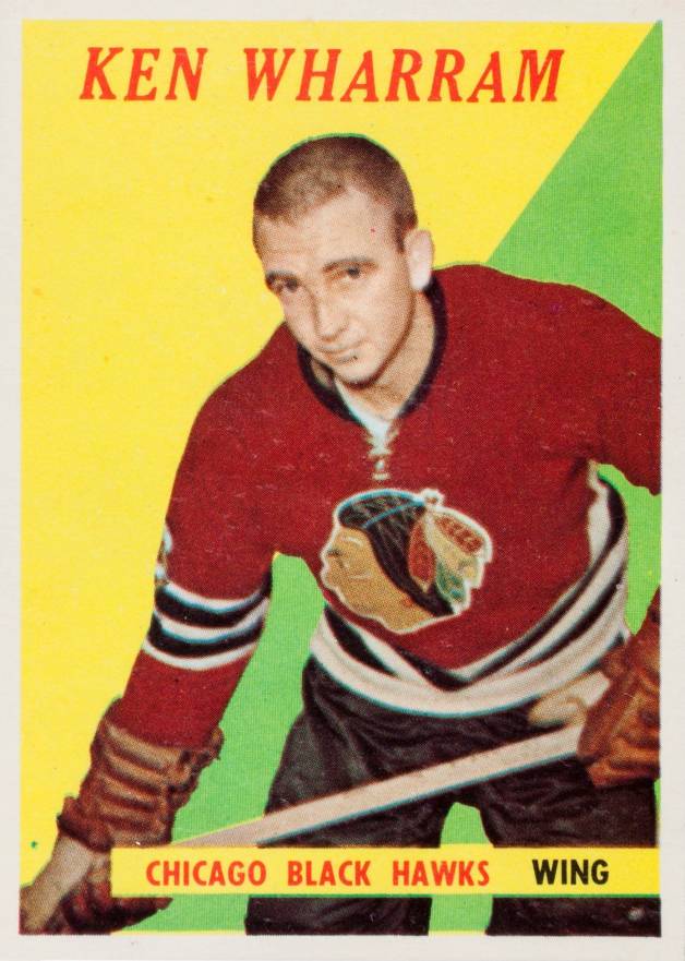 1958 Topps Ken Wharram #14 Hockey Card