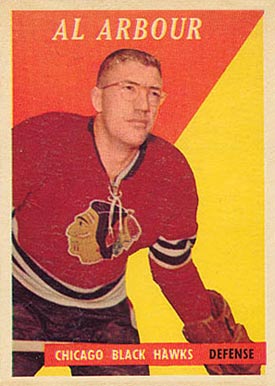 1958 Topps Al Arbour #64 Hockey Card